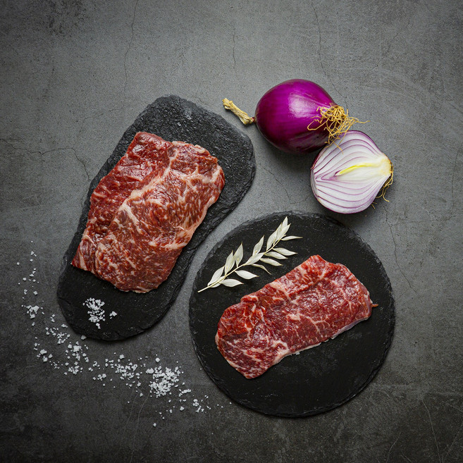 1등급+ 이상 리얼 맛집 한우 소잡는날 골라담기, 채끝, 1개