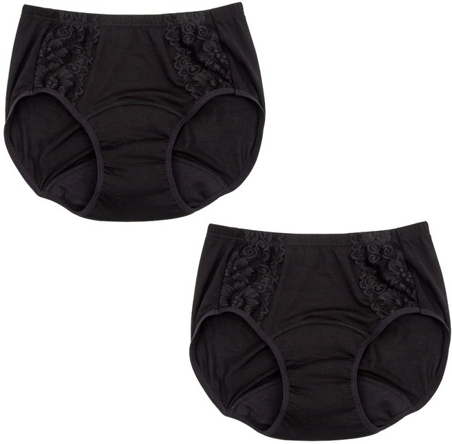 중년 여성 안심 요실금 팬티 속옷 2매 빅사이즈