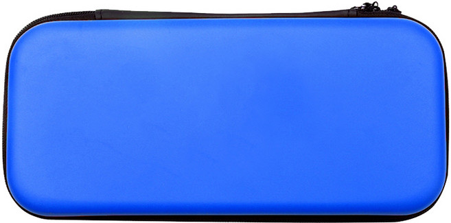 닌텐도 스위치 케이스 올인원 휴대용 하드 파우치 보관함, 블루