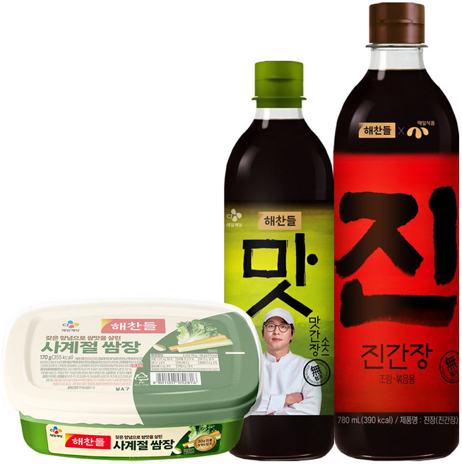 사계절쌈장170g + 맛간장 + 진장(진간장), 170g