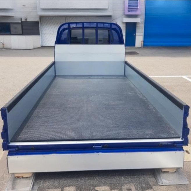 1톤 포터2 봉고 트럭 적재함 고무판 더블캡 초장축 두께3.2mm 160cmX220cm, 더블캡/초장축 4.8mm 160x220cm