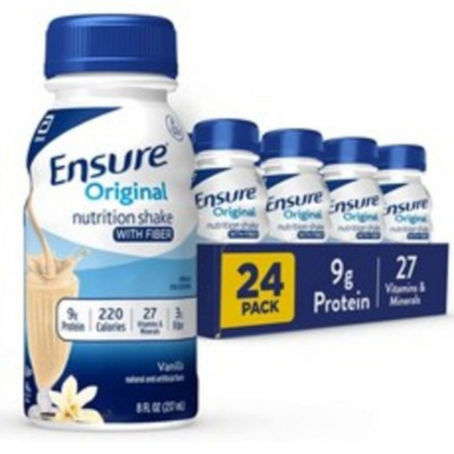 [ 1/2/3/4 박스 택1] Ensure 엔슈어 오리지널 뉴트리션 쉐이크 바닐라맛 237ml 24팩1박스, 7.11L, 1박스