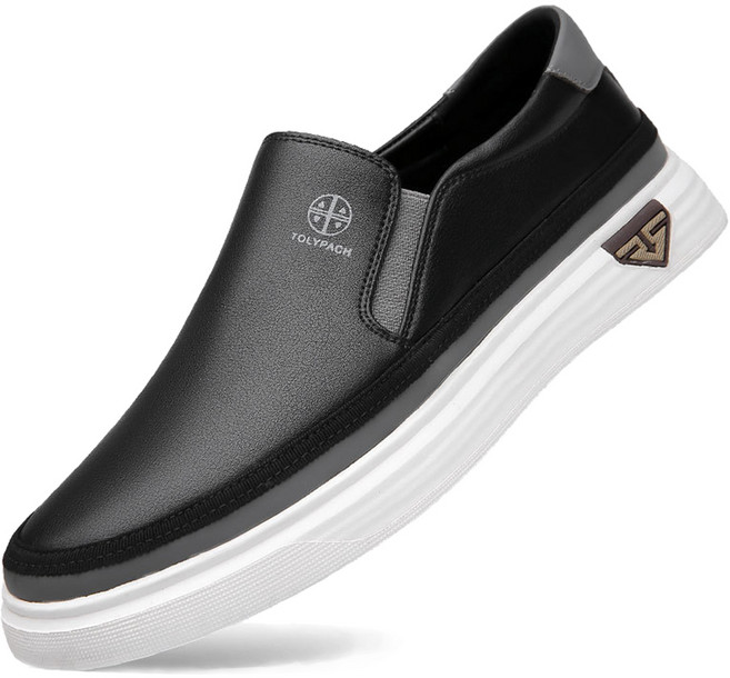 [ 보이앤맨 ] 남자 소가죽 슬립온 캐주얼화 빅사이즈 슈즈 편한 운전신발 (사이즈 245/250/255/260/265/270/275/280/285/290/295/300)