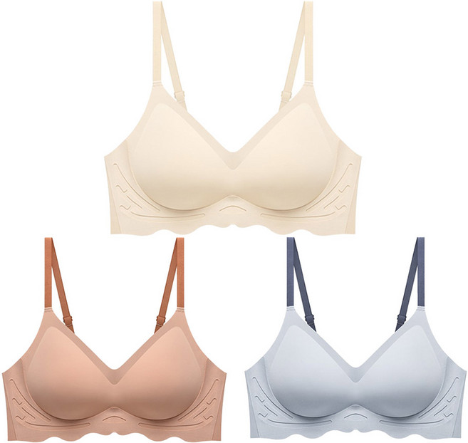 또온나 고정패드 심리스브라 3종세트 CW마카롱3종