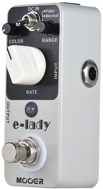 Mooer E-Lady 아날로그 플랜저 기타 이펙트 페달 2 모드 True Bypass 풀 메탈 쉘, 하나, 1 #