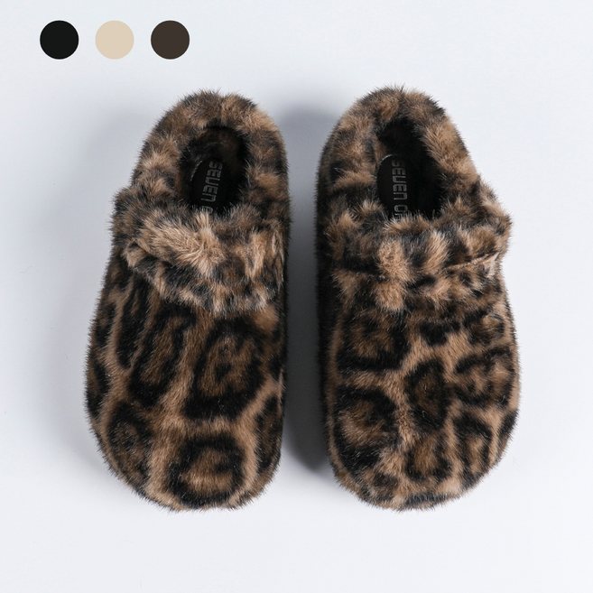 페조 여성 털신 메리제인 방한화 뮬 슬리퍼 PZ-JAM-2096-FRSL