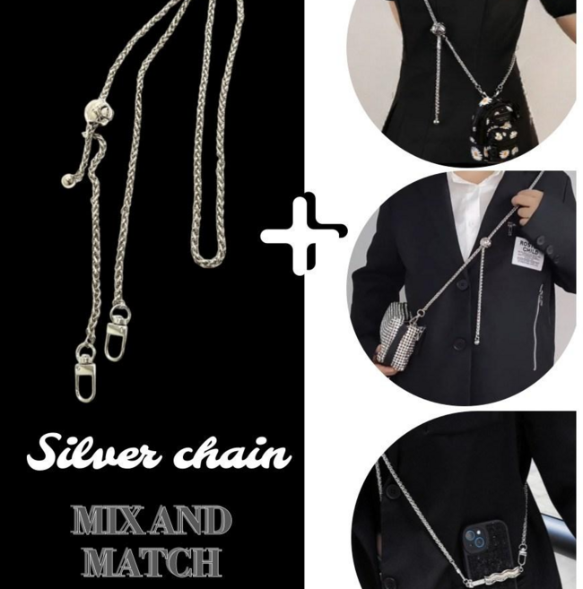 글로우엘 길이조절 가방스트랩 크로스체인줄 숄더 리폼 휴대폰줄