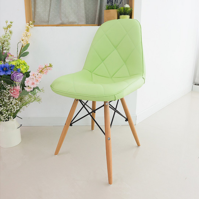 일루일루 모아 에펠 디자인 의자, 그린, 모아 에펠 엠보싱, 1개