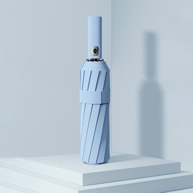 심플 디자인 컬러라인 데일리 접이식 다용도 3단 자동 우산 시리즈