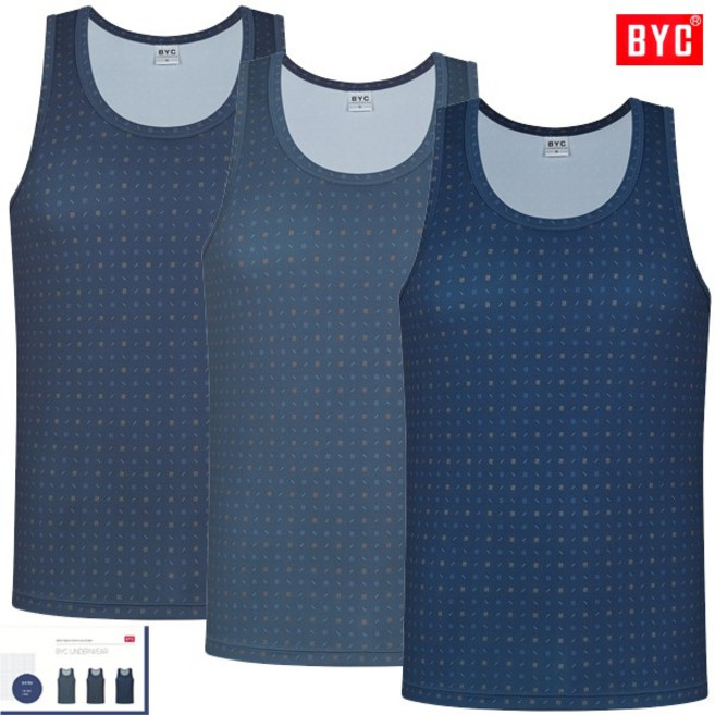 BYC중후하고은은한컬러감유색민소매런닝3매입 MCF2209