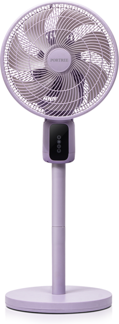 포트리 에어 써큘레이터 3d 자동 입체회전 저소음 스탠드 선풍기, 퍼플