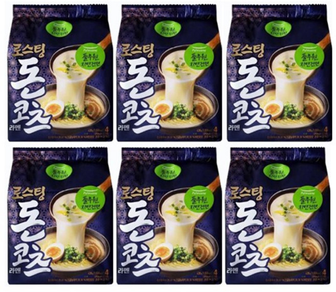 풀무원 돈코츠 라멘 순한만 438g, 6개