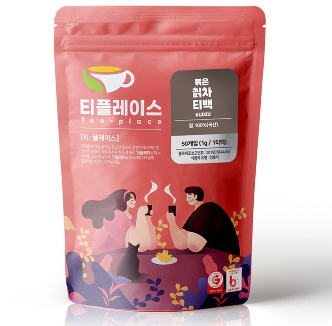 티플레이스 국산 100% 볶은 차가버섯차 삼각티백 50티백 전통차 허브차, 1개, 50개입, 1g