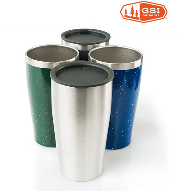 GSI 글레이셔 스테인리스 473ml 배큠 텀블러 컵, Stainless, 1개