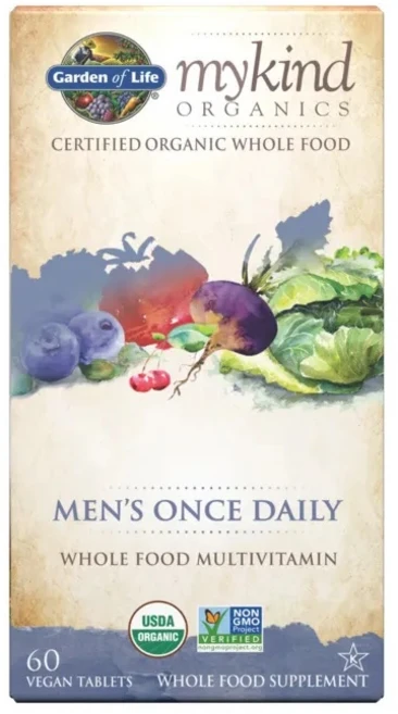 [미국정품직구상품] 가든오브라이프 마이카인드 원스 데일리 맨즈 멀티비타민 60정, 57.5ml, 1개 - 쿠팡