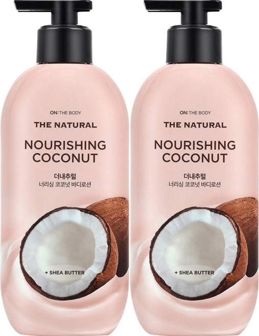 온더바디 더내추럴 코코넛 바디로션 400ml 2개 영양보습