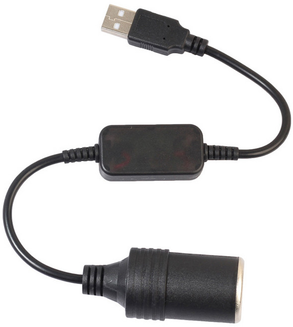 데일리쇼핑 KC 전파인증 USB 캠핑 차량용 자동차 멀티소켓 승압케이블 시거잭 변환기, 1개, 1구