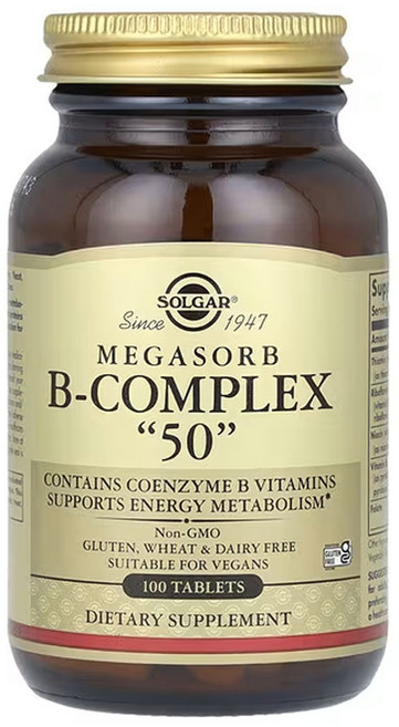 솔가 메가소브 B-컴플렉스 50 100정, 1개