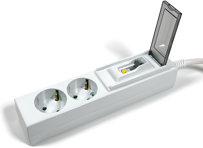 가가넷 포인트탭 고용량 멀티탭 2구 SSPM-1550E, 1.5m, 혼합색상, 1개