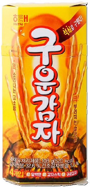 해태제과 구운감자, 108g, 3개
