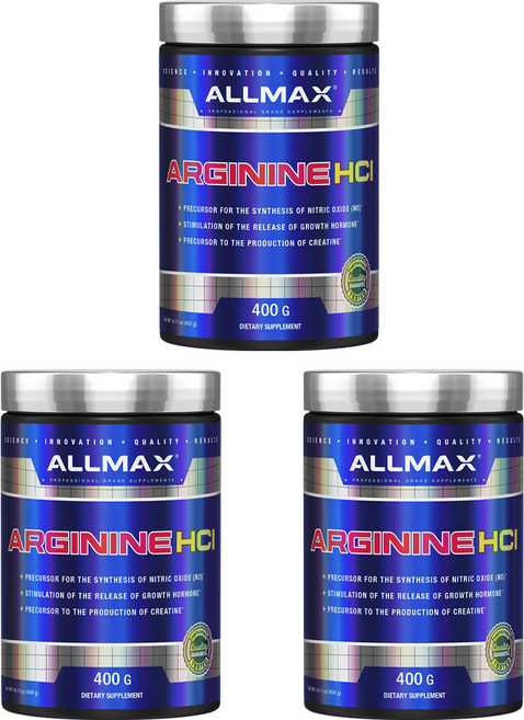 ALLMAX 精胺酸鹽酸鹽, 3個, 400克