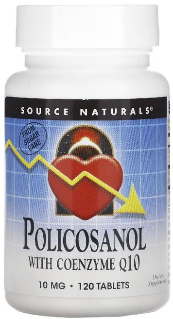 소스 내추럴스 코엔자임 Q10 폴리코사놀 10mg 120정 1개 - 쿠팡