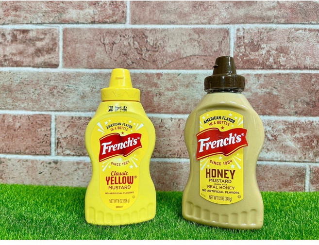 French's 芥末醬 黃芥末醬 蜂蜜芥末醬 8oz 12oz, 1個, 黃芥末醬8oz