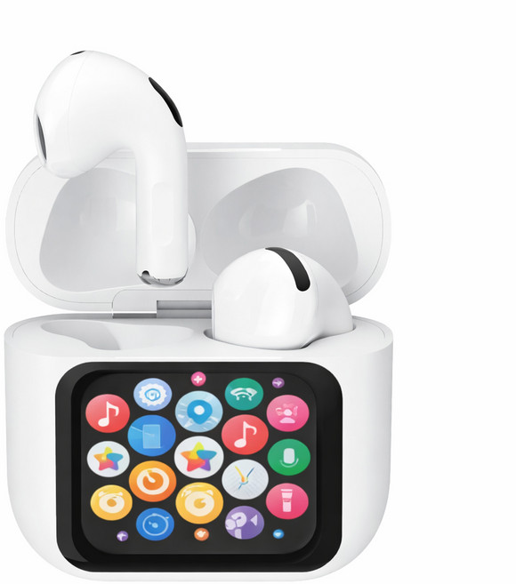 아이리버 오픈형 무선 블루투스 6.0 이어폰 LCD 터치스크린 음향설정 이어폰찾기 카메라셔터 IB-ZX1 화이트