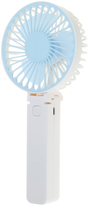 3단 속도의 소형 휴대용 선풍기와 USB 충전식 선풍기 배터리로 3000mAh 작동, 하늘색