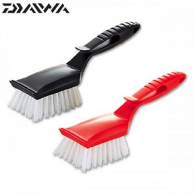 [다이와] 스크래퍼 브러쉬 밑밥통닦기 낚시용품, 레드, 1개