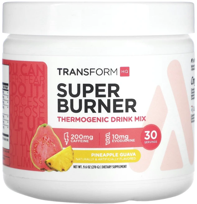 절실히 몸관리가필요한시기 TransformHQ 슈퍼 버너 발열 드링크 믹스 파인애플 구아바 270g(9.6oz) 프리미엄할인상품입니다, TransformHQ슈퍼버너발열드링크믹스파인애플구아바2, 270g, 1개 - 쿠팡