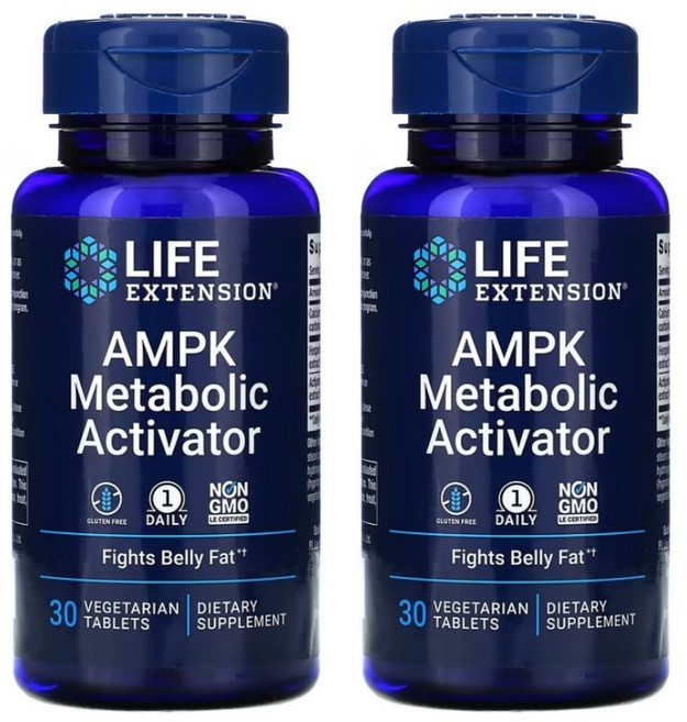 라이프익스텐션 AMPK 대사 엑티베이터 다이어트 30 캡슐 [미국발송], 30정, 2개