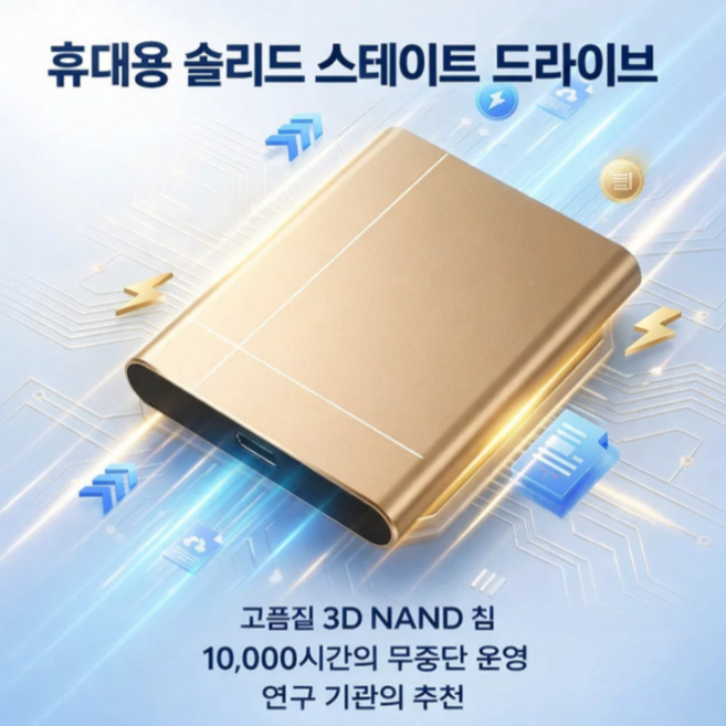 【휴대폰·컴퓨터 겸용】고속 외장 SSD ssd1tb 휴대용 솔리드 스테이트 드라이브 저소음/저발열/저전력, 금색, 12TB