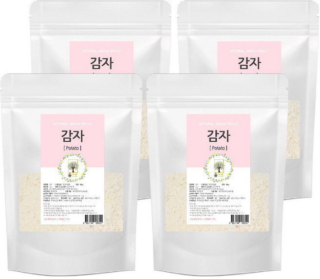 천연팩 감자가루 80g 숲으로허브 곡물팩 감자팩, 4개, 1개입