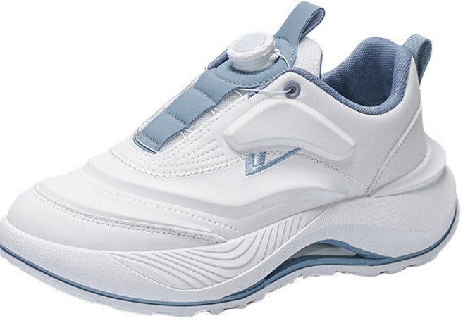 迴力運動鞋 男款 2025 春秋 新款 潮流 百搭 休閒 男鞋 旋轉扣 一腳蹬 小白鞋 運動風休閒鞋 39-44