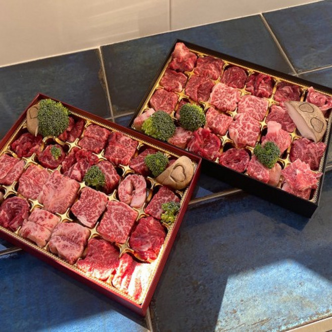 바르다 [바르다정육점] 1++ 한우 오마카세 선물세트 500g 투뿔나인 명절 생일선물 블랙, 1개