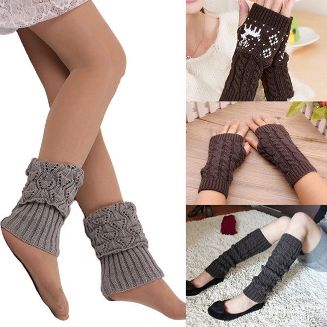 (한정세일)손토시 팔 다리 무릎 발목토시 겨울 방한 러그워머 보호대, 1.(한정)루돌프 손토시 (브라운), 1개