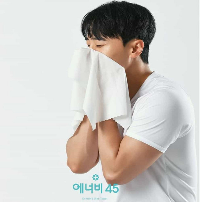 물없이 씻는 샤워타월 땀이나는 모든 순간 환자용 샤워티슈 목욕타월 워터타월 목욕타올, 대형 낱개, 1개