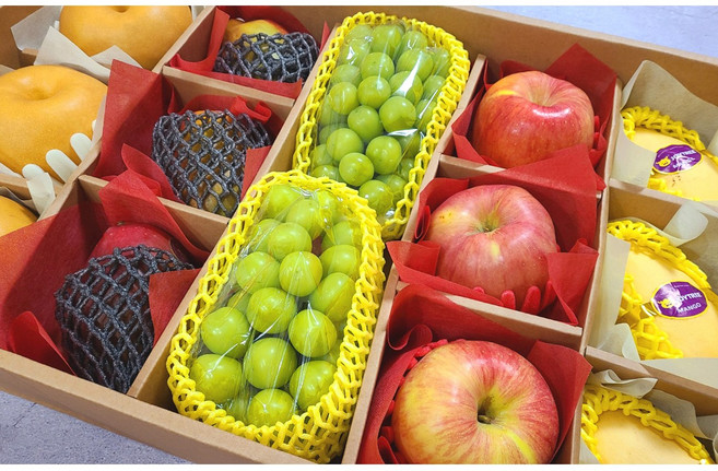 VIP선물용 프리미엄 과일 혼합세트 1호(사과 배 샤인 골드망고 애플망고), 1세트