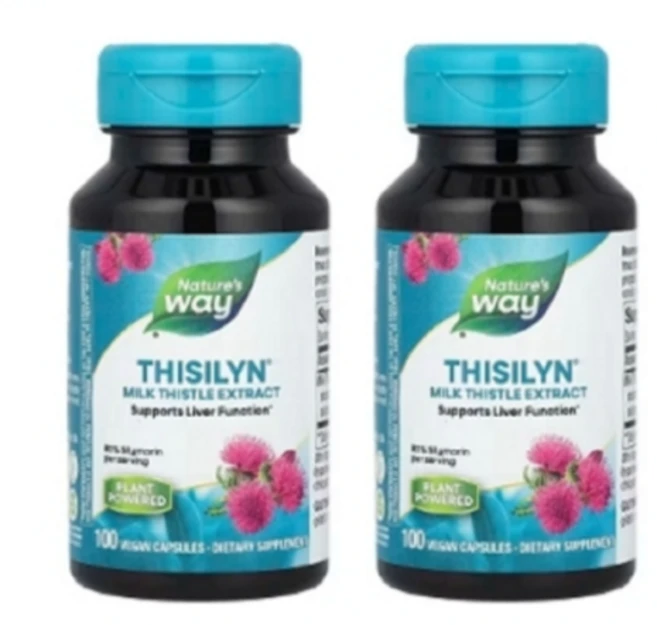 1+1 네이처스웨이 시실린 밀크씨슬 추출물 비건 캡슐 100정 밀크시슬 - 쿠팡