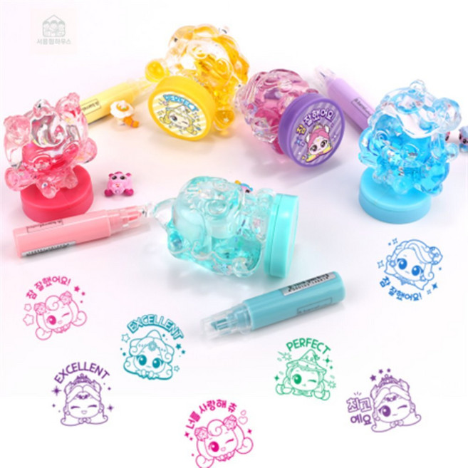 준 브라더스 티니핑 워터 스탬프 (12개 1세트) 물로색칠놀이