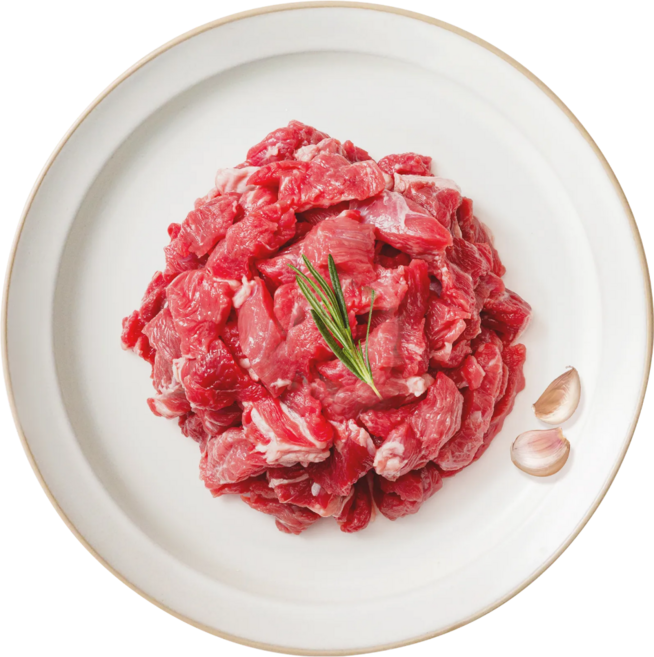 한우 1등급 정육 국거리 장조림 찜 (냉장), 10개, 200g