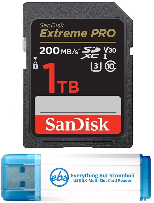 Sandisk SD 익스트림 프로 SDXC UHS-I 1TB 메모리 카드 소니 ZV-E10 A7 IV ZV-E10 II 알파 카메라(SDSDXXD-1T00-GN4IN) C