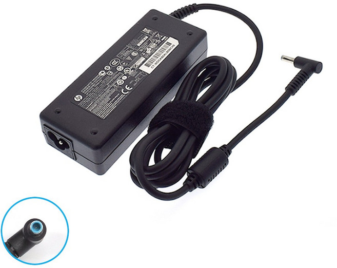 HP 정품 19.5V 4.62A 90W (4.5) 블루팁 노트북 어댑터 HP ENVY 14-1012tx 14-v011tx 15-e075sr 충전기, 1개