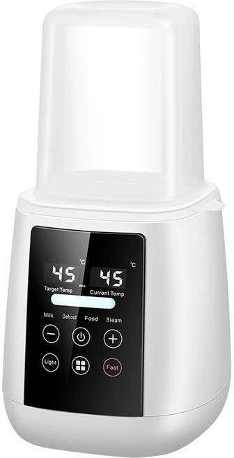 跨境熱銷多功能單瓶暖奶器嬰兒奶瓶消毒器母乳加熱恆溫熱奶溫奶器, 1個, 暖奶器象牙白美規110V:1個