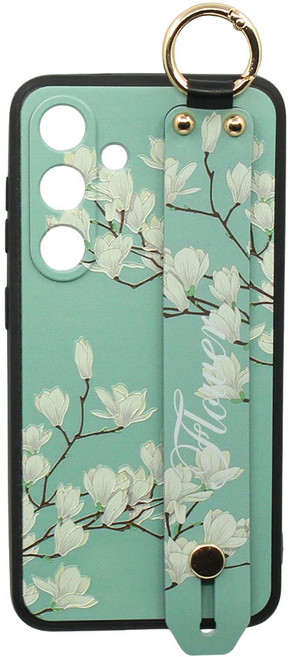 신서엔코 갤럭시 케이스 블라썸 일러스트 핸드 스트랩 핸드폰케이스