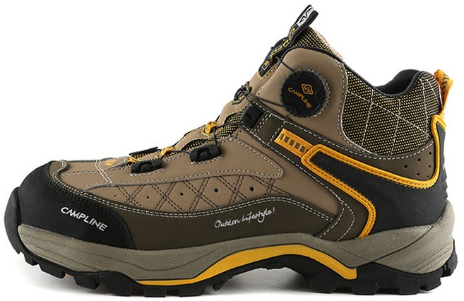 캠프라인 가이드 GUIDE 안전화 작업화 6인치 다이얼락, 270mm, DK Yellow, 1개, DK Yellow