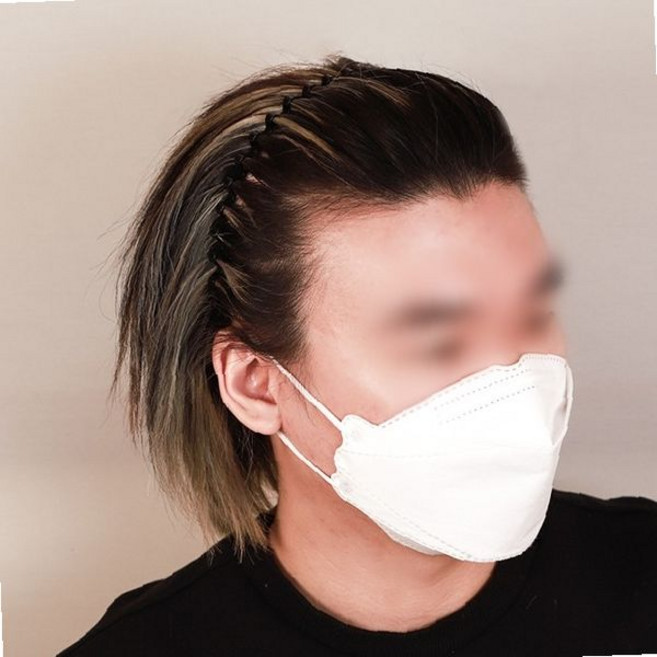 남성용 스프링 와이어 머리띠 얇은 철사 헤드밴드 세안 운동 축구 스포츠 활동용, 1개, 물결