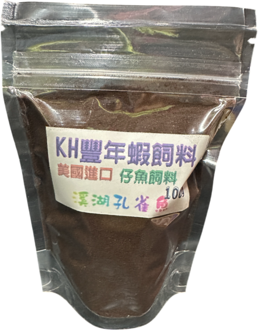 KH 豐年蝦飼料 仔魚專用 細小狀 適合孔雀燈科慈鯛球魚, 1個, 豐年蝦飼料S 100g １包