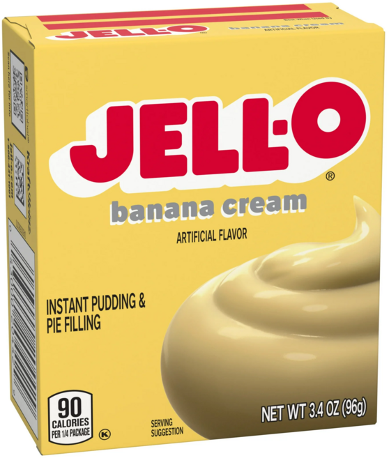 젤오 인스턴트 푸딩 & 파이 필링 바나나 크림, 96g, 1개